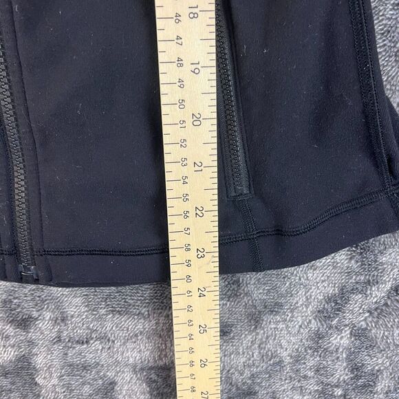 Lululemon Define Black Jacket Full Zip Square Dot Womens 6 W4AWLS Athletic *Read - Picture 8 of 12